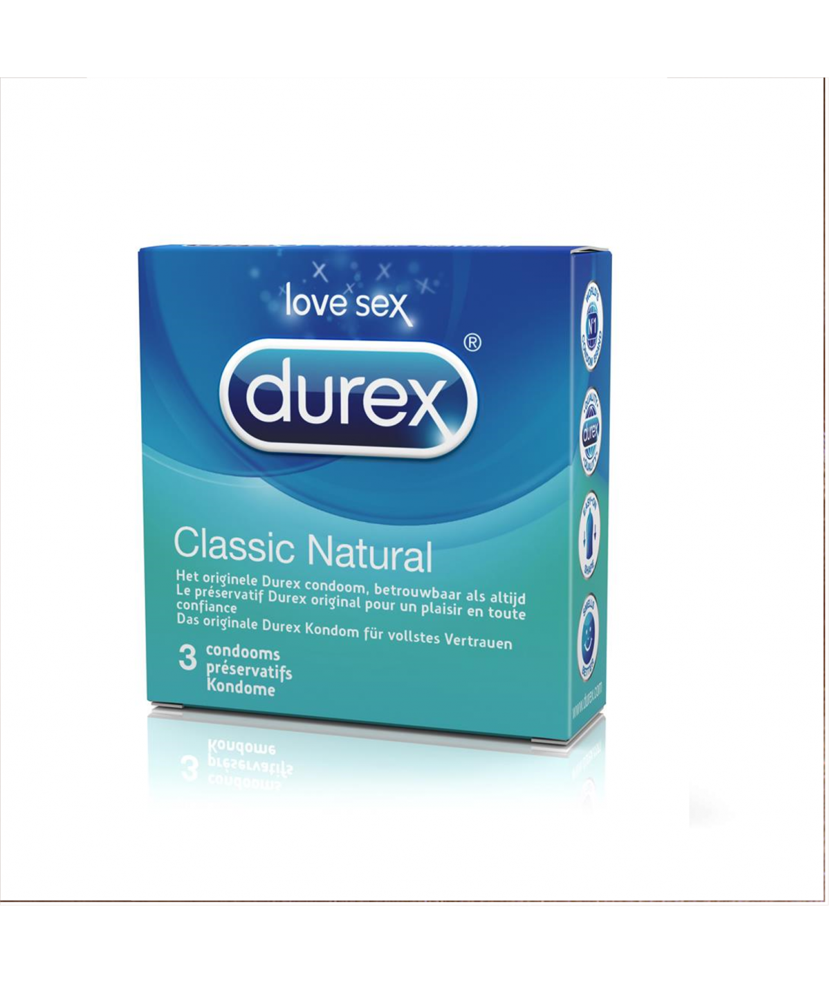 Durex Classic Natural 3 pc